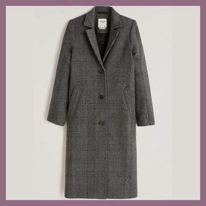 NWT Abercrombie & Fitch Calf-Length Dad Coat in PETITE/SHORT